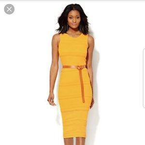 Yellow tank dress